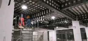 三明一商场梁，楼板碳纤维加固施工